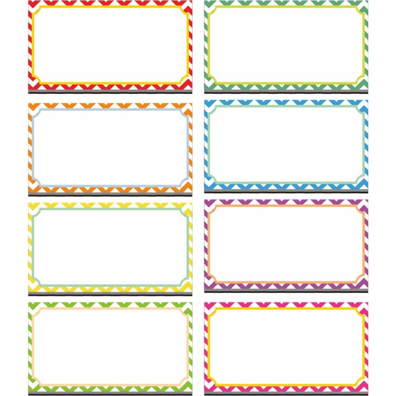 SpriteGru Magnetic Dry Erase Labels Name Plates White Board 40 Labels 8 Colors,2.2" x1.2" - Image 2